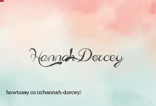 Hannah Dorcey