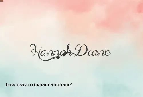 Hannah Drane
