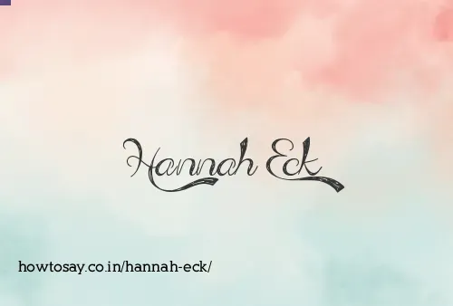 Hannah Eck