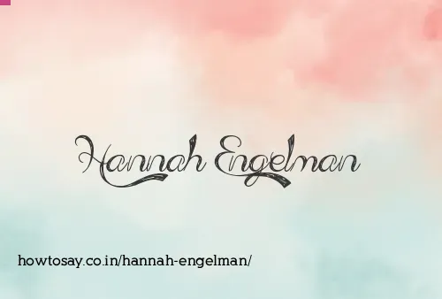 Hannah Engelman