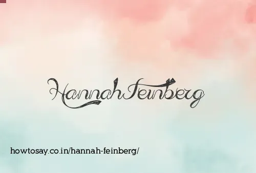 Hannah Feinberg