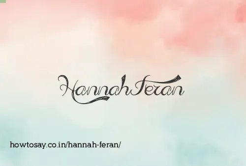 Hannah Feran