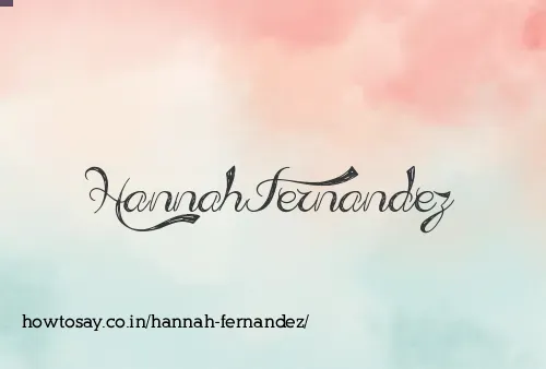 Hannah Fernandez