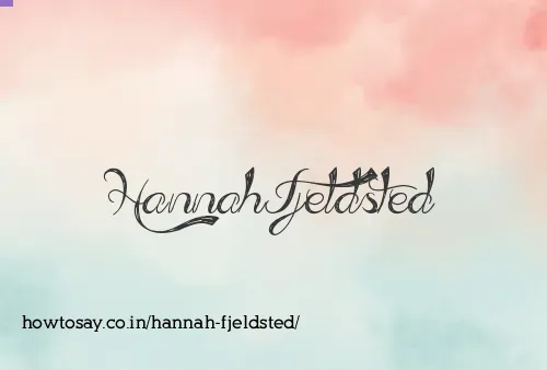 Hannah Fjeldsted