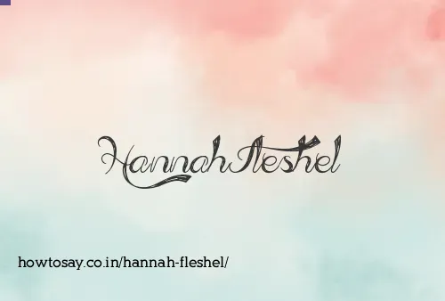 Hannah Fleshel