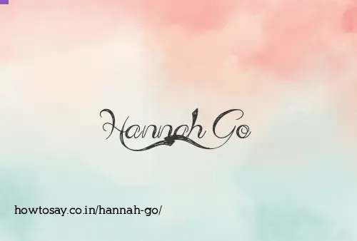 Hannah Go