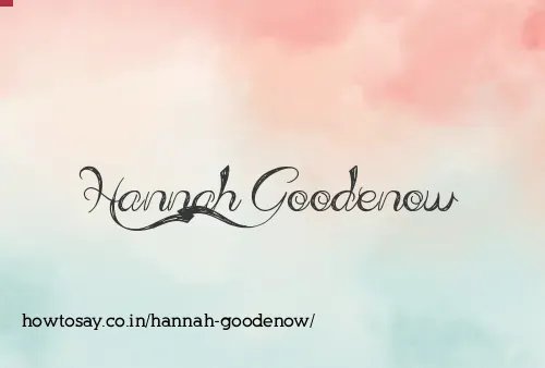 Hannah Goodenow