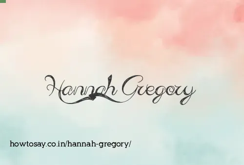 Hannah Gregory