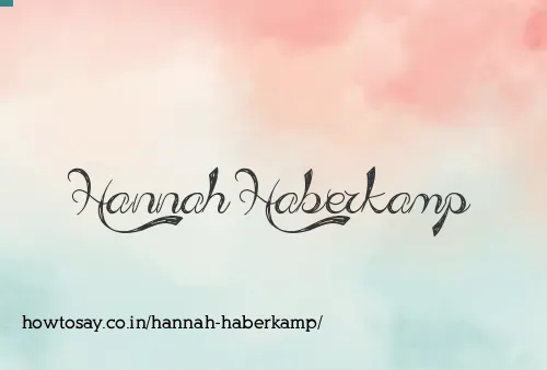 Hannah Haberkamp