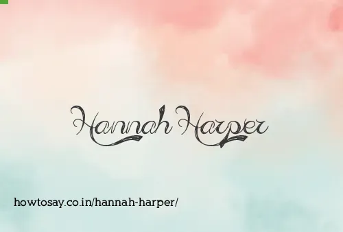 Hannah Harper