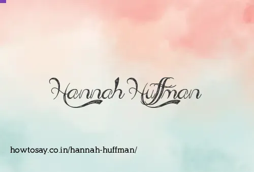 Hannah Huffman