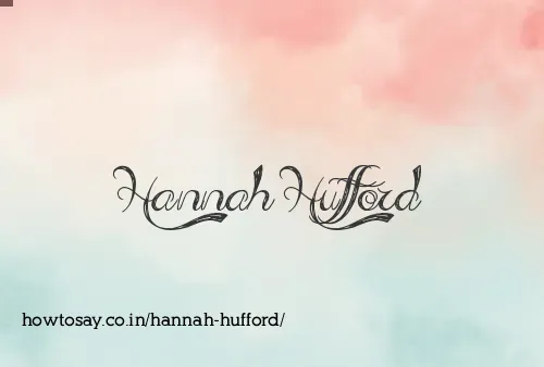 Hannah Hufford