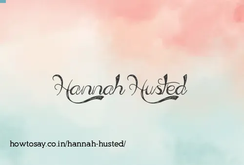 Hannah Husted