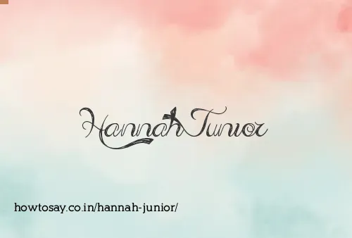 Hannah Junior