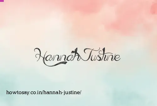 Hannah Justine