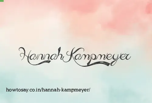 Hannah Kampmeyer