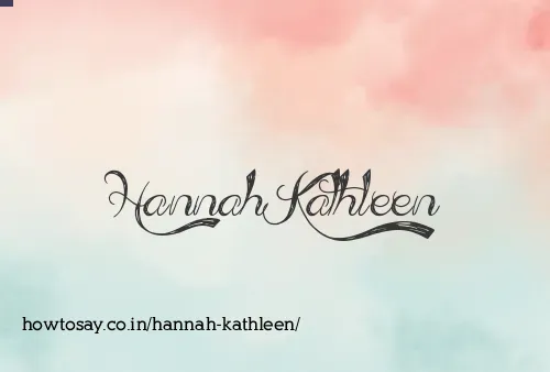 Hannah Kathleen