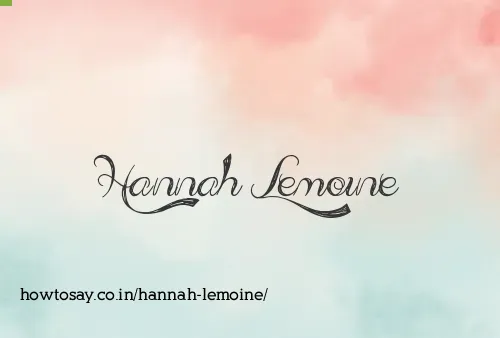Hannah Lemoine