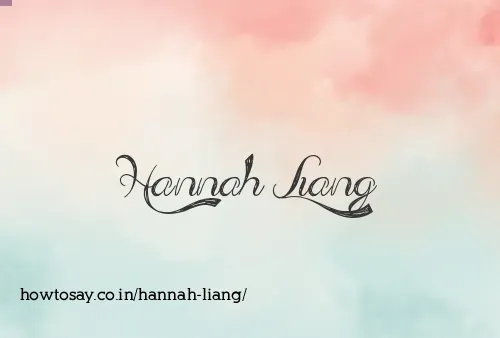 Hannah Liang