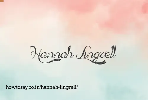 Hannah Lingrell