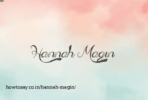 Hannah Magin