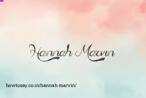 Hannah Marvin