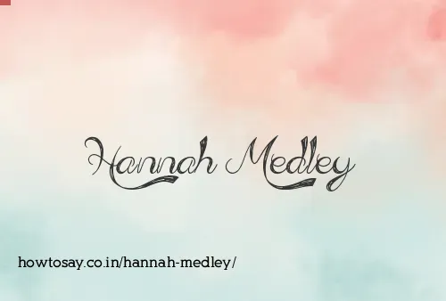 Hannah Medley