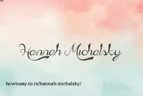 Hannah Michalsky