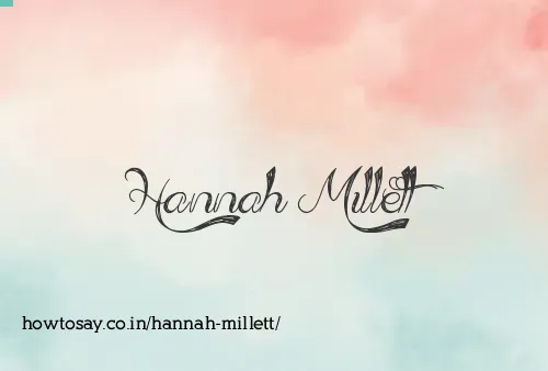 Hannah Millett