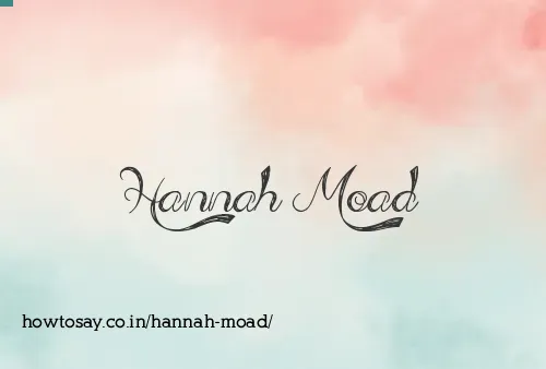 Hannah Moad