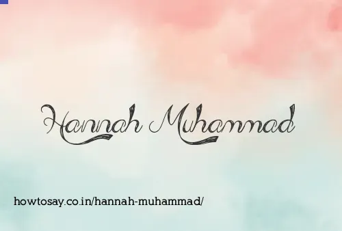 Hannah Muhammad