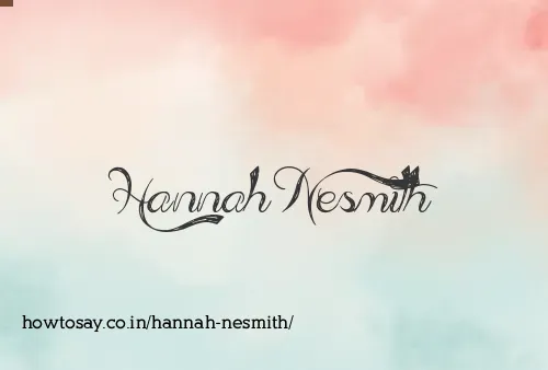 Hannah Nesmith
