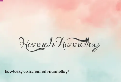 Hannah Nunnelley