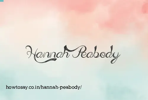 Hannah Peabody