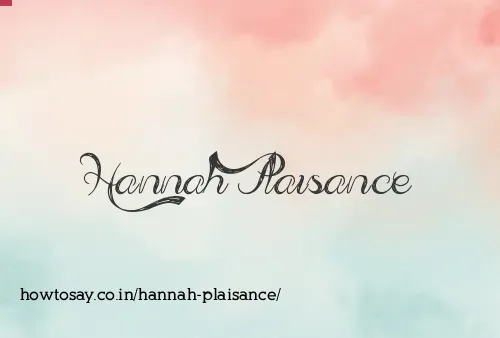 Hannah Plaisance