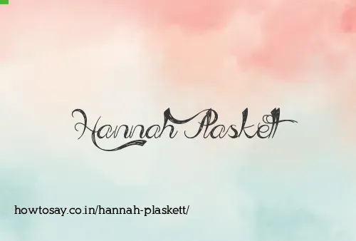 Hannah Plaskett