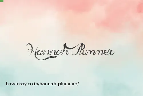 Hannah Plummer