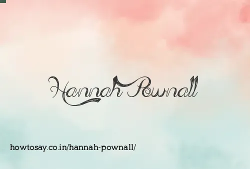 Hannah Pownall