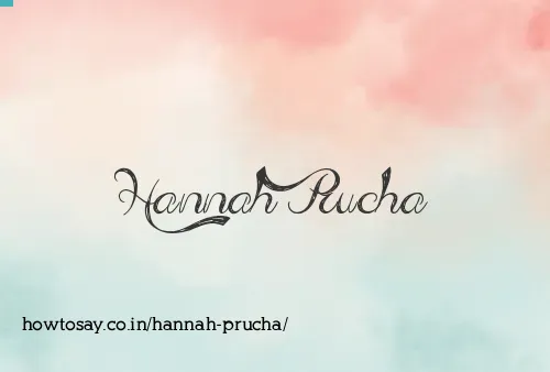 Hannah Prucha