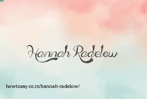 Hannah Radelow