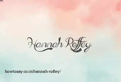 Hannah Roffey