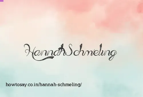 Hannah Schmeling
