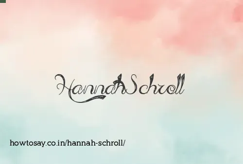 Hannah Schroll