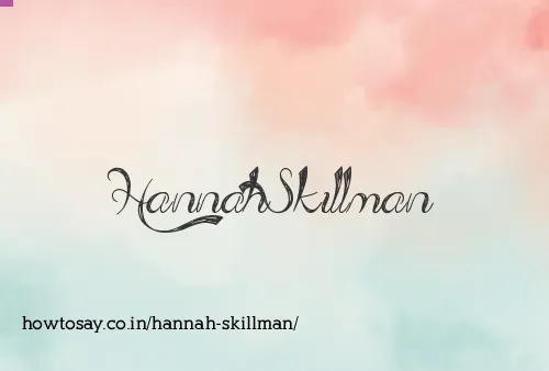 Hannah Skillman