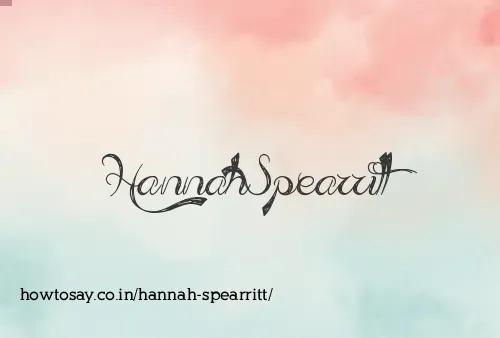 Hannah Spearritt