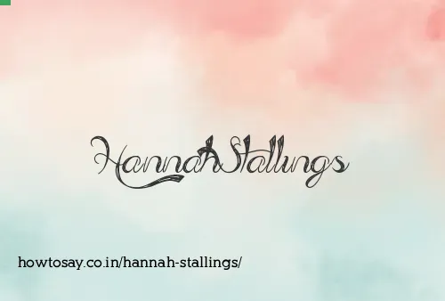 Hannah Stallings