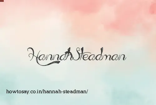 Hannah Steadman