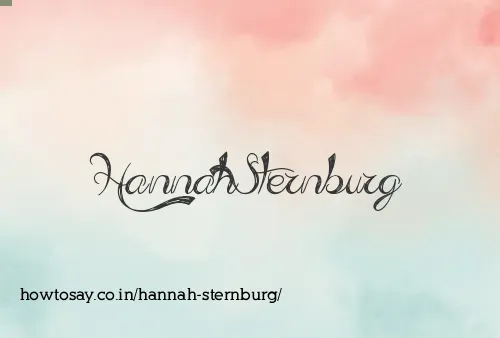 Hannah Sternburg