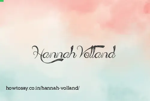 Hannah Volland