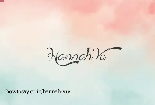Hannah Vu